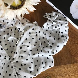 Polka dot blouse